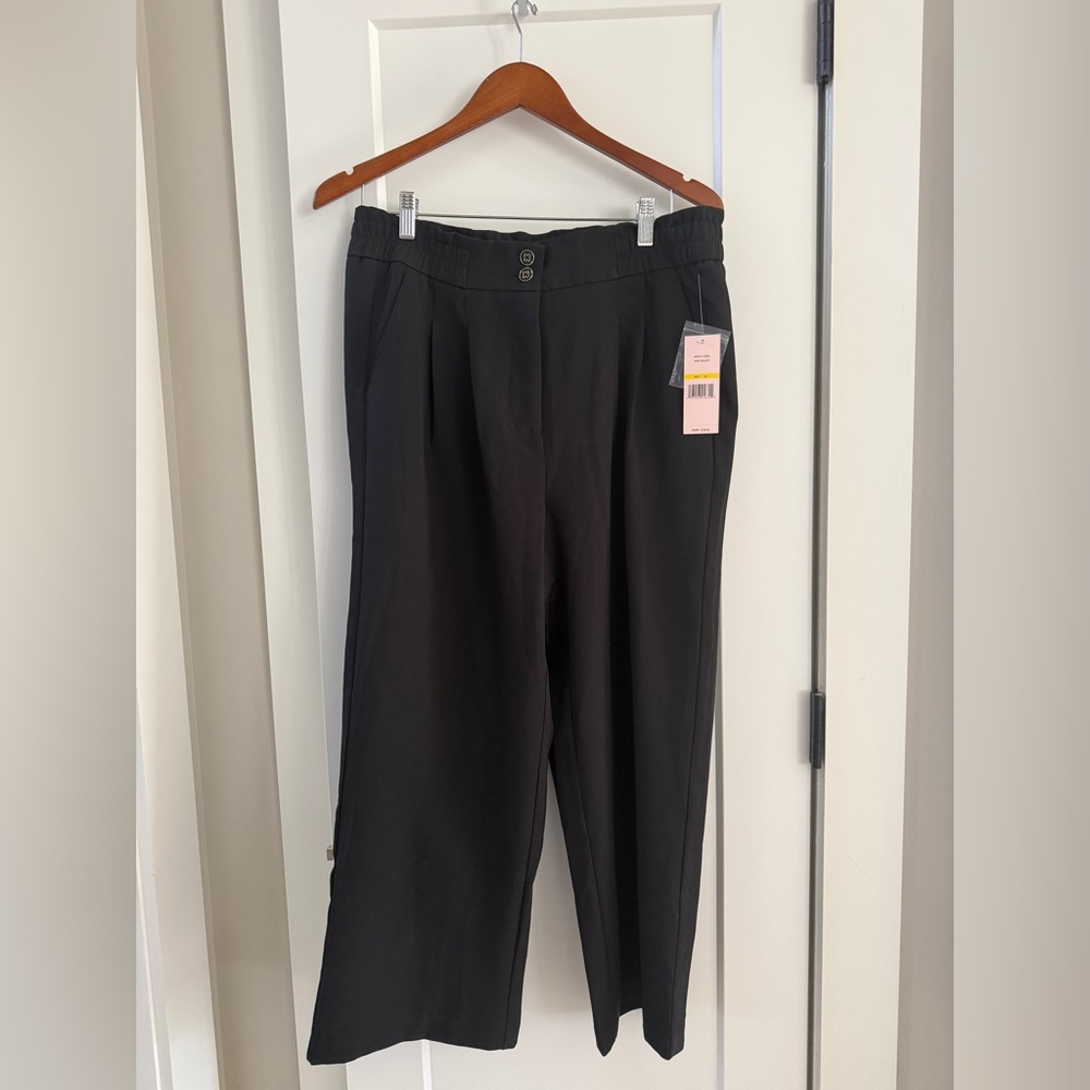 Nanette Lepore Black Wide Leg Pants NWT M